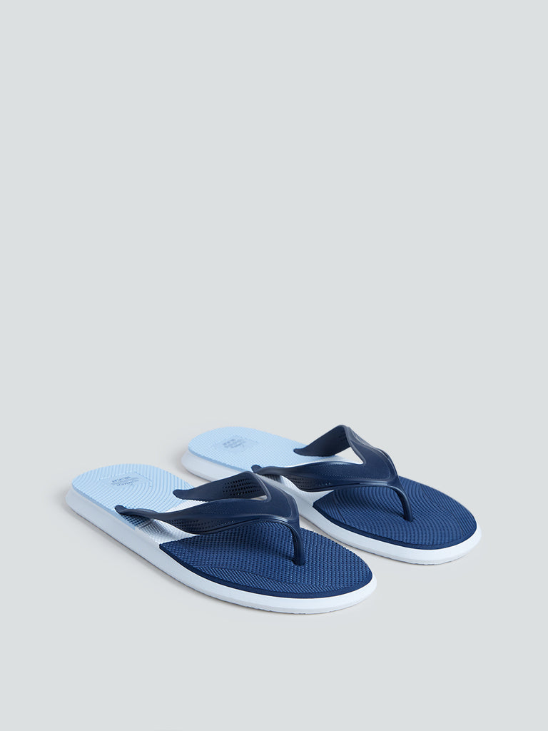 SOLEPLAY Navy Colour-Blocked Flip-Flops